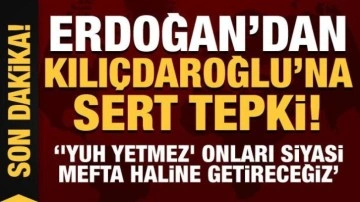 Erdoğan'dan Kılıçdaroğlu'na sert tepki: Onları siyasi mefta haline getireceğiz!