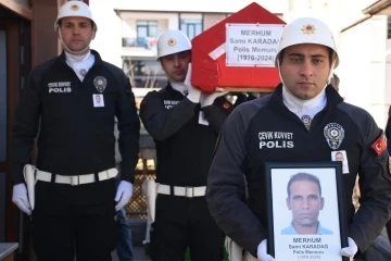 Erzincanlı polis memuru son yolculuğuna uğurlandı
