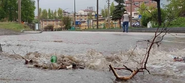 Erzurum’da yağmur etkili oldu
