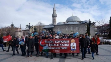 Erzurum’dan Filistin’e destek yürüyüşü
