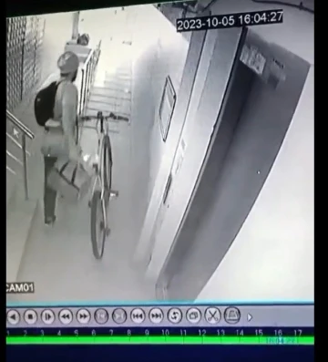 Eskişehir’de 25 saniyede bisiklet hırsızlığı
