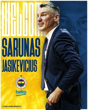 Fenerbahçe Erkek Basketbol Takımı’nda başantrenörlük görevine Sarunas Jasikevicius’un getirildiği açıklandı.
