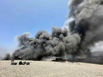 Fethiye’de konteyner yangını
