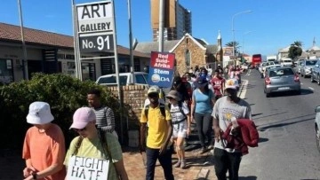 Filistin'e Dayanışma Yürüyüşü Cape Town'da