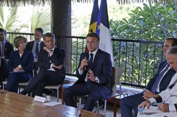 Fransa Cumhurbaşkanı Macron, Yeni Kaledonya’da
