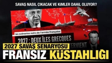 Fransız küstahlığı! 2027: Erdoğan iki Yunan adasına saldırdı, Fransa müdahale etti