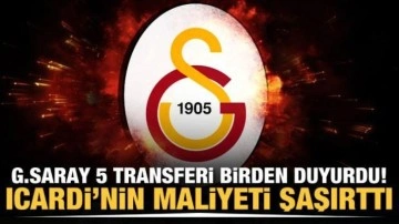 Galatasaray 5 transferi birden duyurdu!