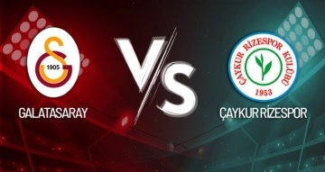 Galatasaray ve Çaykur Rizespor Berabere Kaldı