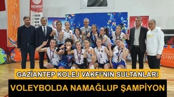 Gaziantep Kolej Vakfı’nın Sultanları Voleybolda Namağlup Şampiyon