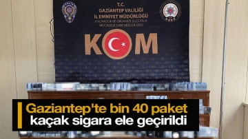 Gaziantep'te bin 40 paket kaçak sigara ele geçirildi