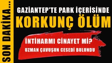Gaziantep'te park içerisinde korkunç ölüm!