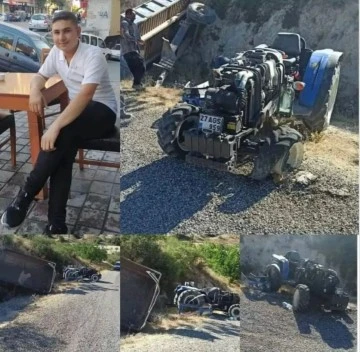 Gaziantep’te Sürdüğü traktör eceli oldu