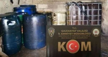 Gaziantep’te 2 bin 500 litre kaçak akaryakıt ele geçirildi