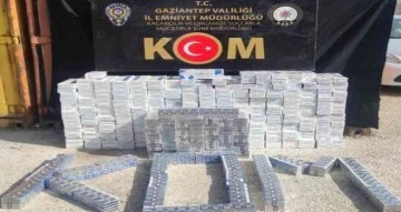 Gaziantep’te 4 bin 265 paket kaçak sigara ele geçirildi
