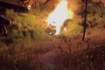 Gaziantep'te feci kaza: Alev topuna dönen araçtaki 1 kişi yanarak hayatını kaybetti