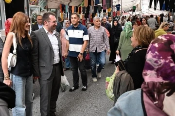 Gaziosmanpaşa Belediye Başkanı Bahçetepe’den pazar yeri ziyareti
