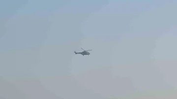Hatay’da sınırın sıfır noktasında askeri helikopter hareketliliği
