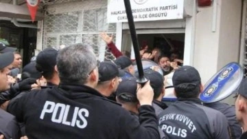 HDP'lilerden provokasyon! Polis izin vermedi