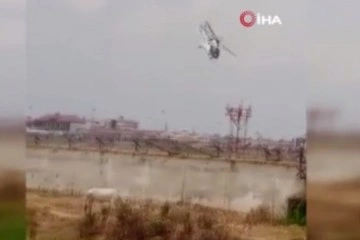 Hindistan’da helikopter iniş yaptığı sırada düştü: 3 yaralı