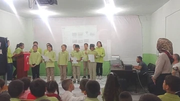 Hisarcık’ta köy okulunda Mevlidi Nebi programı
