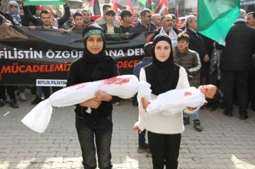 Hizan’da Filistin’e destek yürüyüşü
