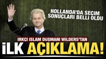 Hollanda’da seçim sonuçları belli oldu! İslam düşmanı Wilders'tan açıklama