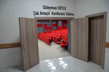 İçişleri Bakanı Soylu’nun ismi Koçarlı’daki konferans salonuna verildi
