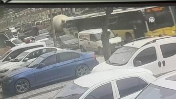 İETT otobüsüne beton mikseri çarptı: 5 kişi yaralandı