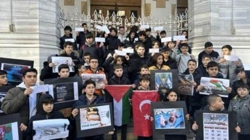 İmam hatip lisesi öğrencilerinden dünya liderlerine "Filistin" mektubu