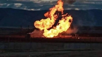 İran'da doğal gaz boru hattında patlama! Kilometrelerce mesafeden duyuldu