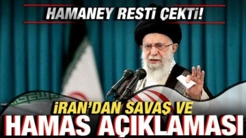 İran'dan son dakika Hamas ve savaş açıklaması! Hamaney resti çekti!