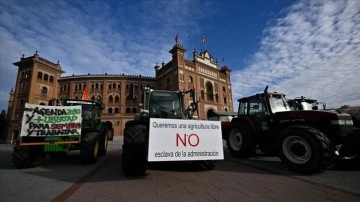 İspanyol Çiftçilerin Eylemleri Devam Ediyor