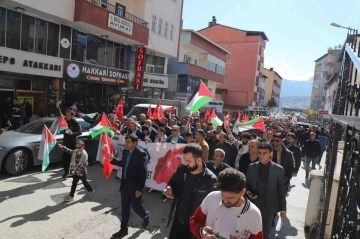 İsrail’in Gazze’deki katliamları Van, Hakkari, Bitlis ve Muş’ta protesto edildi
