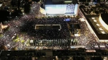 İsrail'de 80 bin kişi sokağa inip Netanyahu'nun yargı planını protesto etti