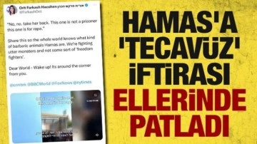 İsrail'in yalan terörü bitmek bilmiyor! Hamas'a 'tecavüz' iftirası ellerinde pat