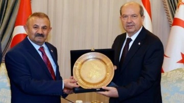 İSTAD heyeti, Cumhurbaşkanı Tatar ve Meclis Başkanı Töre'yi ziyaret etti