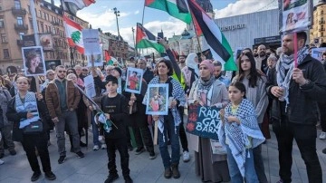 İsveç ve Hollanda'dan Filistin'e Destek Gösterileri