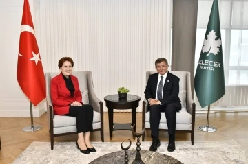 İYİ Parti Genel Başkanı Akşener’den Davutoğlu’na ziyaret
