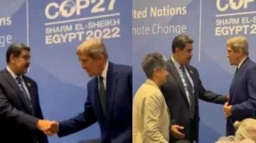 John Kerry'den Maduro'ya büyük saygı! ABD bükemediği eli sıktı