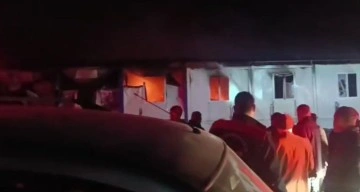Kahramanmaraş'ta Şantiyede Çıkan Yangın Korkuttu