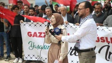 Kahramanmaraş'ta üniversite öğrencileri Gazze'ye destek için çadır nöbeti başlattı