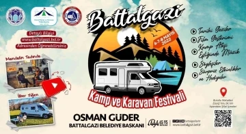Kamp ve karavan tutkunları Battalgazi’de buluşuyor

