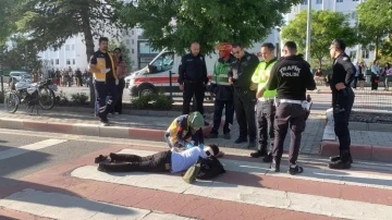 Karaman’da motosiklet ile bisikletin karıştığı kazada 2 kişi yaralandı
