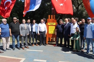 Kardeş Şehir Hasavyurt Parkı törenle açıldı
