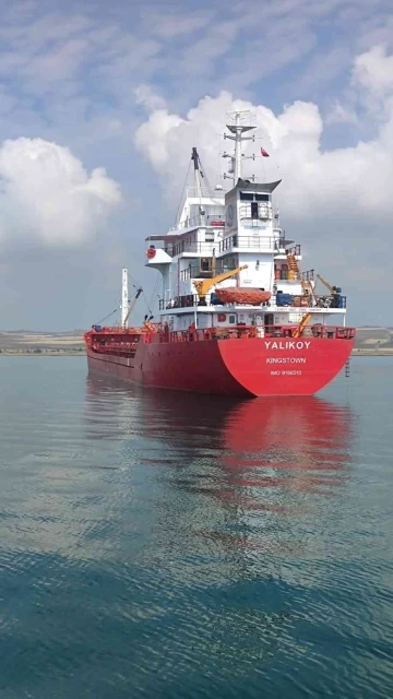 Kargo gemisi Çanakkale’de karaya oturdu
