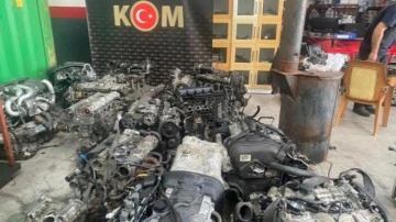 Kayseri'de 30 adet kaçak otomobil motoru ele geçirildi