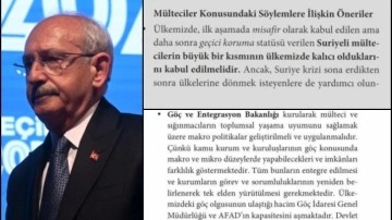 Kılıçdaroğlu'nun 'mültecileri göndereceğim' vaadini çürüten CHP raporu!