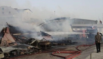 Konya'da korkutan fabrika yangını