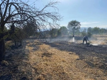 Korkuteli'de arazi yangını