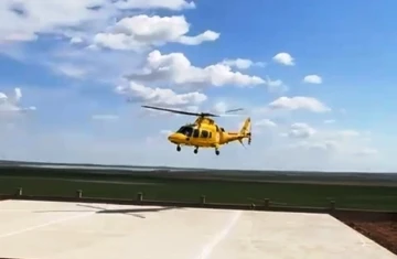 Kulu’da ambulans helikopter yeni doğan bebek için kalktı
